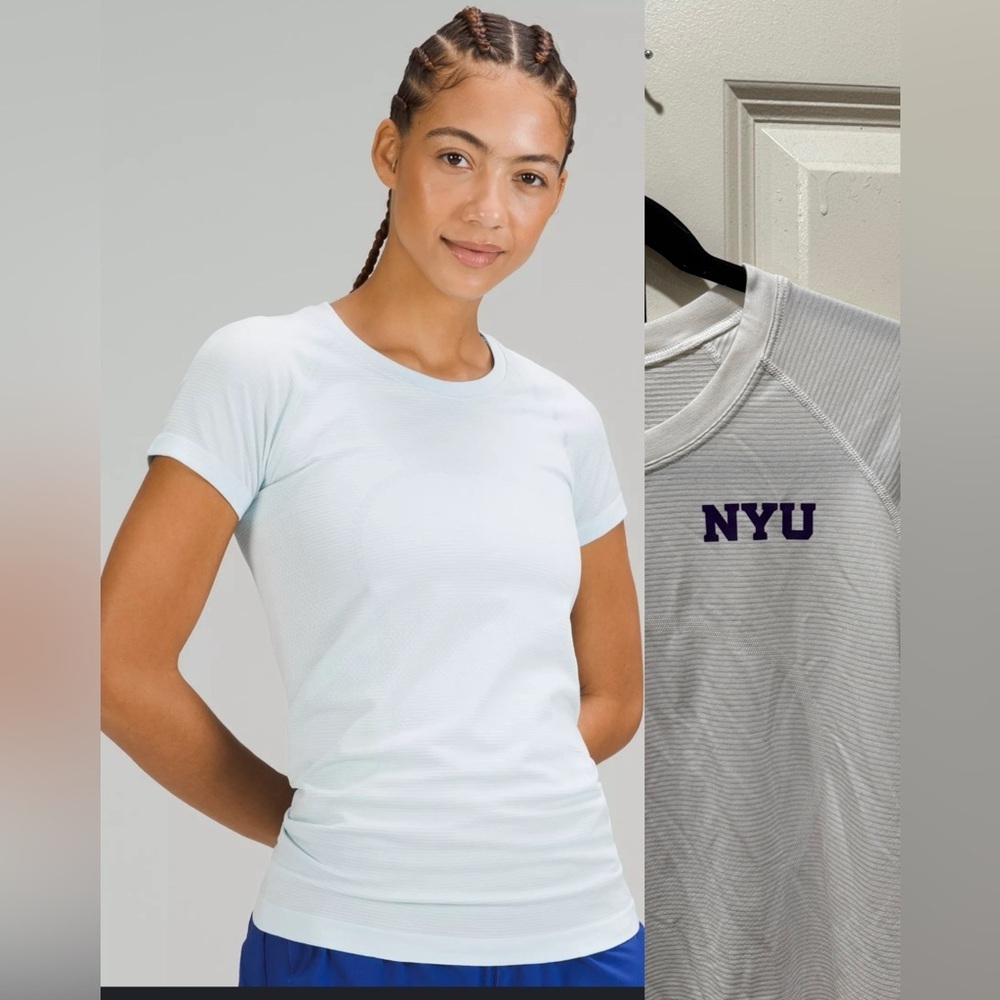 Lululemon Swiftly Tech 2.0 White NYU Initials , size 12